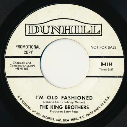 The King Brothers - My Mother's Eyes