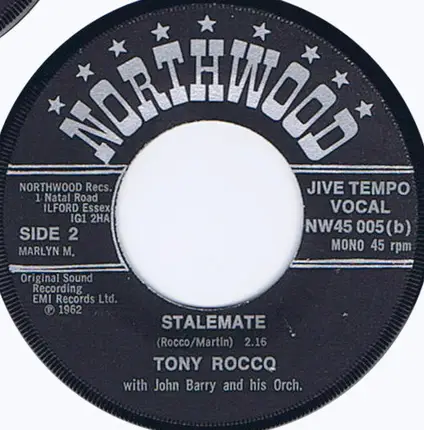 The King Brothers / Tony Rocco With John Barry & His Orchestra - 6-5 Jive / Stalemate