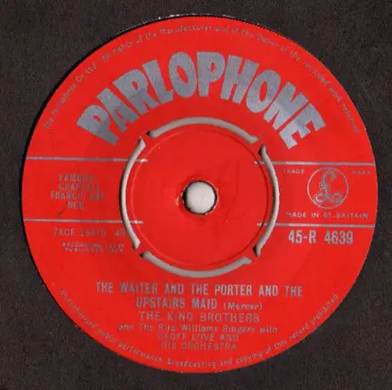 The King Brothers And The Rita Williams Singers With Geoff Love & His Orchestra - Standing On The Corner