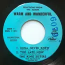 7inch Vinyl Single - The King Sisters - Selections From The Album Warm And Wonderful