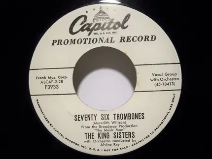 The King Sisters - Seventy Six Trombones / Unbelievable