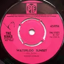 7inch Vinyl Single - The Kinks - Waterloo Sunset - 4 Prong Knockout Centre