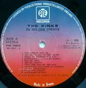 LP - The Kinks - 20 Golden Greats!