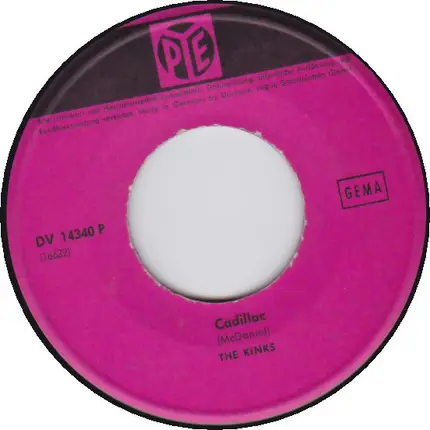 The Kinks - Cadillac / Just Can't Go To Sleep