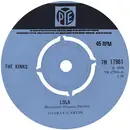 7inch Vinyl Single - The Kinks - Lola - Push-out Centre