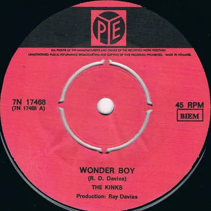 The Kinks - Wonder Boy / Pretty Polly