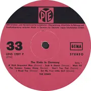 LP - The Kinks - The Kinks In Germany - 1st German release on PYE