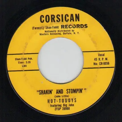 The Hot-Toddys - Shakin' And Stompin' / Rockin' Crickets