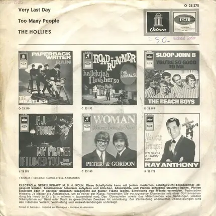 The Hollies - Very Last Day