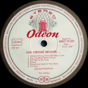 LP - The Hollies - For Certain Because... - GERMAN ORIGINAL ODEON