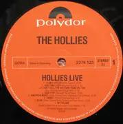 LP - Hollies - Live - + insert