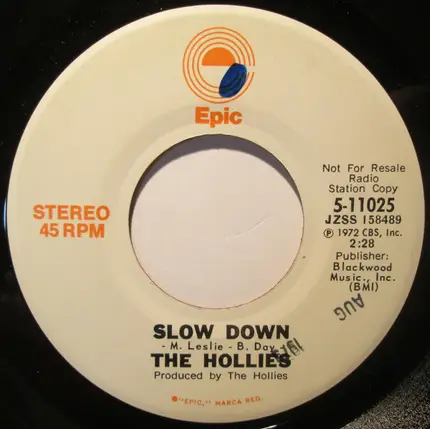 The Hollies - Slow Down