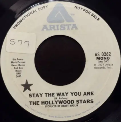 The Hollywood Stars - Stay The Way You Are (mono/stereo)