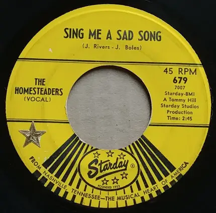 The Homesteaders - Leaving But I Won't Be Long