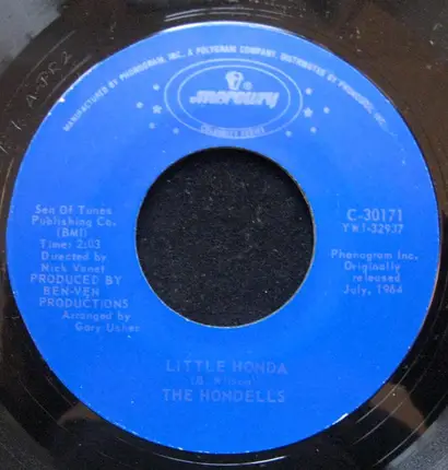 The Hondells - Little Honda / Younger Girl