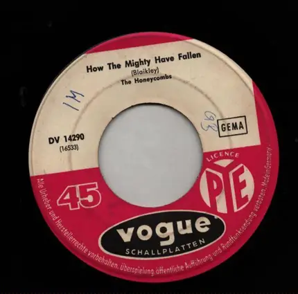 The Honeycombs - How the Mighty Have Fallen / I Can't Stop