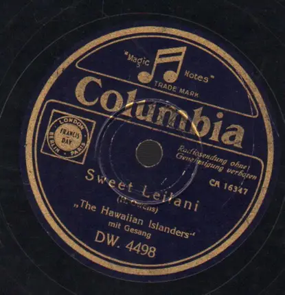 The Hawaiian Islanders - Sweet Leilani / Blue Hawaii