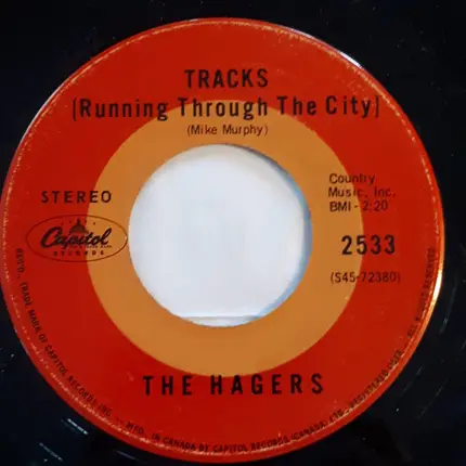 The Hagers - With Lonely / Tracks (Running Through The City)