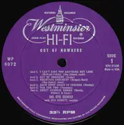 LP - The Hal Otis Quintet With Bea Abbott - Out Of Nowhere - Mono