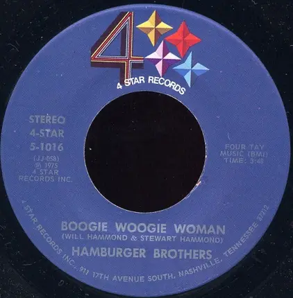 The Hamburger Brothers - Omar The Vampar / Boogie Woogie Woman