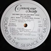 LP - The Hamilton College Men's Choir With Brass And Organ - The Heavens Are Telling, Great Sacred Music