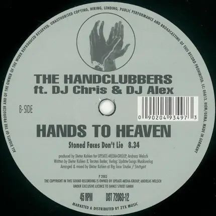 The Handclubbers Ft. DJ Chris & DJ Alex - Hands To Heaven