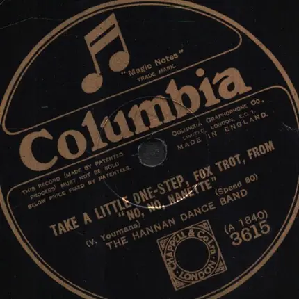 The Hannan Dance Band - Take A Little One-Step / You Can Dance With Any Girl At All