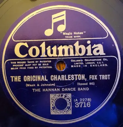 The Hannan Dance Band - All Aboard For Heaven / The Original Charleston