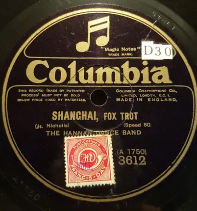 The Hannan Dance Band - Sweet Little You / Shanghai