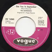 7inch Vinyl Single - The Happenings - See You In September / He Thinks He's A Hero
