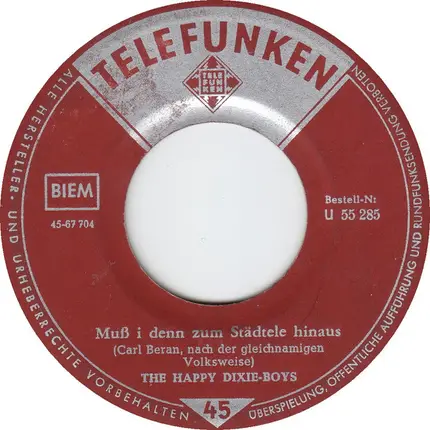 The Happy Dixie-Boys - Lang, Lang Ist's Her