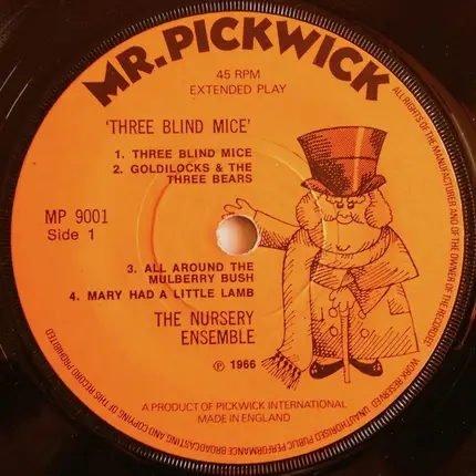 The Happy Time Nursery Ensemble - Three Blind Mice And Other Nursery Rhymes