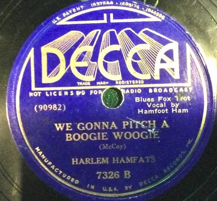 The Harlem Hamfats - Empty Bed Blues / We Gonna Pitch A Boogie Woogie