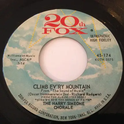 The Harry Simeone Chorale - Onward Christian Soliders / Climb Ev'ry Mountain