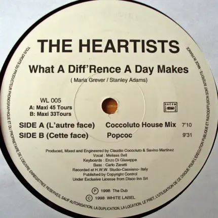 The Heartists - What a Diff'rence a Day Makes