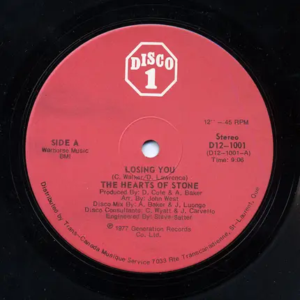 The Hearts Of Stone - Losing You