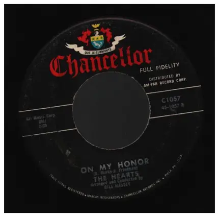 The Hearts - On My Honor / It's Unbelievable