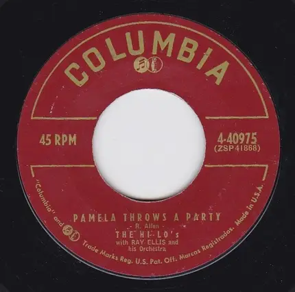 The Hi-Lo's With Ray Ellis And His Orchestra - A Shine On Your Shoes / Pamela Throws A Party
