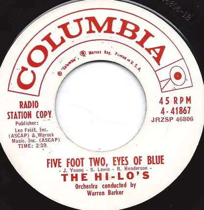 The Hi-Lo's - The Trolley Song