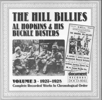 The Hill Billies / Al Hopkins And His Buckle Busters - Complete Recorded Works In Chronological Order: Volume 3 (1927-1928)
