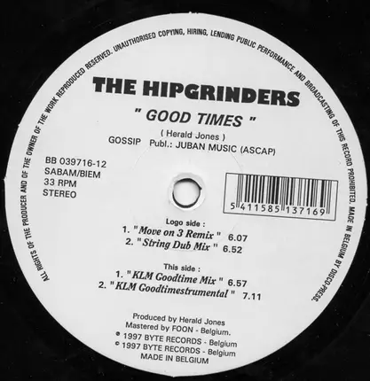 The Hipgrinders - Good Times