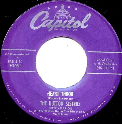 The Hutton Sisters - Ko Ko Mo (I Love You So)