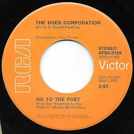 The Hues Corporation - Miracle Maker (Sweet Soul Shaker) / Go To The Poet