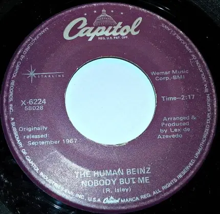 The Human Beinz / People - Nobody But Me / I Love You