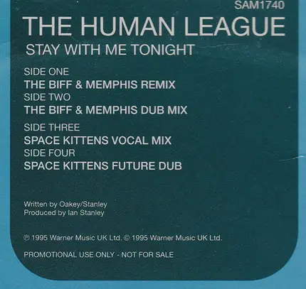 The Human League - Stay With Me Tonight