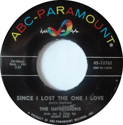 The Impressions - Falling In Love With You / Since I Lost The One I Love