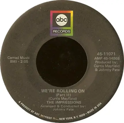 The Impressions - We're Rolling On