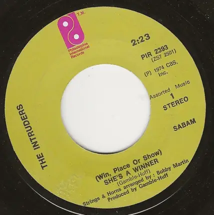 The Intruders - (Win, Place Or Show) She's A Winner