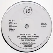 The Invitations - We Don't Allow (No Sitting Down In Here) / Funky Road