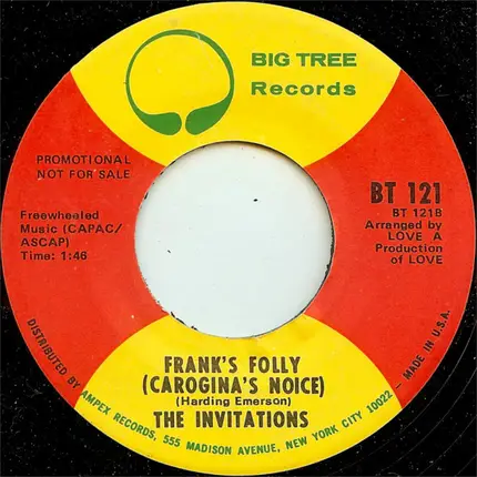 The Invitations - A Wednesday In Your Garden / Frank's Folly (Carogina's Noice)